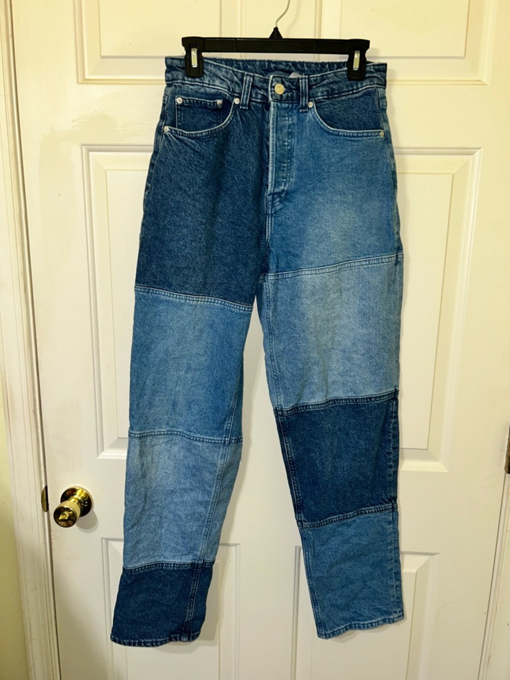 Divided Women's Patchwork Blue Denim Jeans - Picture 2 of 8